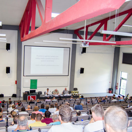 Na VŠTE se konal losovací aktiv Jihočeského KFS pro soutěžní ročník 2019/2020.