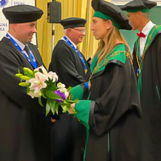 Profesor Vochozka obdržel na Slovensku čestný doktorát